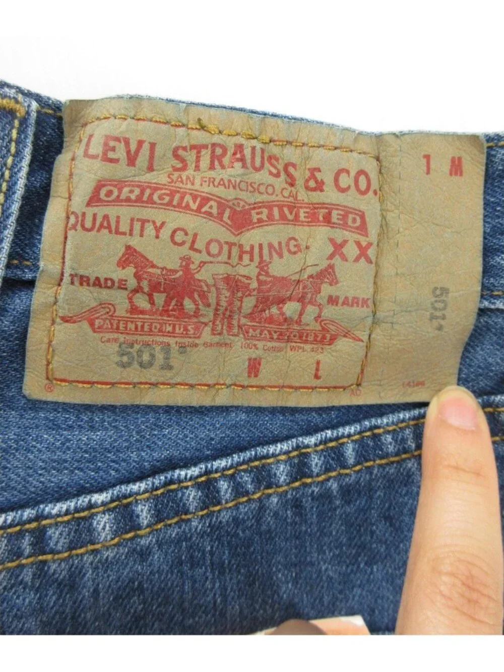 Levis 501 Jeans 44X34 Original Fit Straight Leg Button Fly Denim NEW